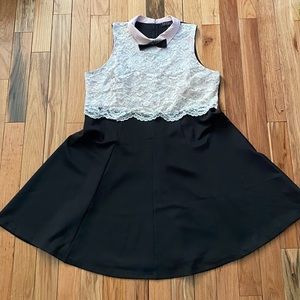 EUC Eloquii Lace Overlay Peter Pan Fit&Flare Sz 22